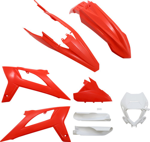 Acerbis Red/White Full Body Plastic Kit (2936267118)