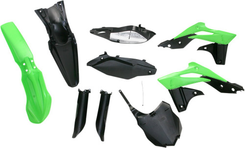 Acerbis Black/Green Full Body Plastic Kit (2314183914)