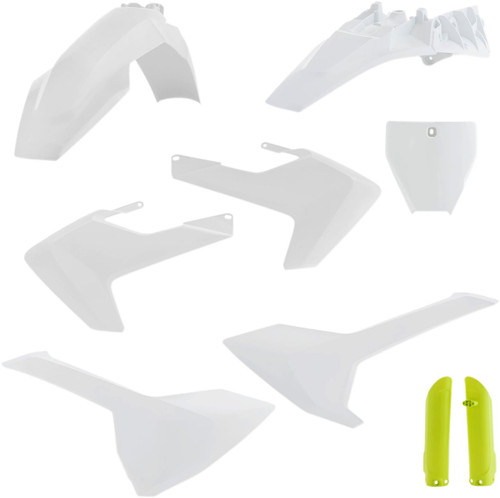 Acerbis White/Yellow Full Body Plastic Kit (2686465909)