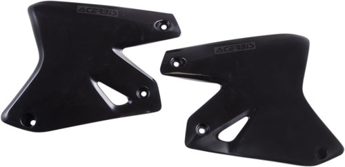Acerbis Black Plastic Radiator Shrouds/Scoops (2043680001)