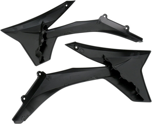 Acerbis Black Plastic Radiator Shrouds/Scoops (2205440001)