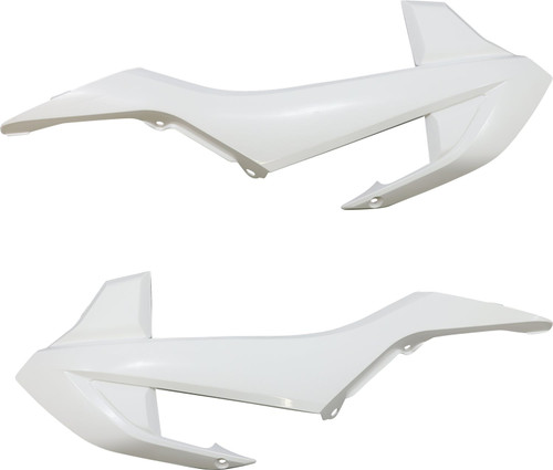 Acerbis White Plastic Radiator Shrouds/Scoops (2449700002)