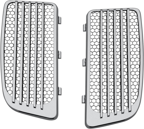 Kuryakyn Chrome Twin Cooled Models Radiator Grilles (7681)