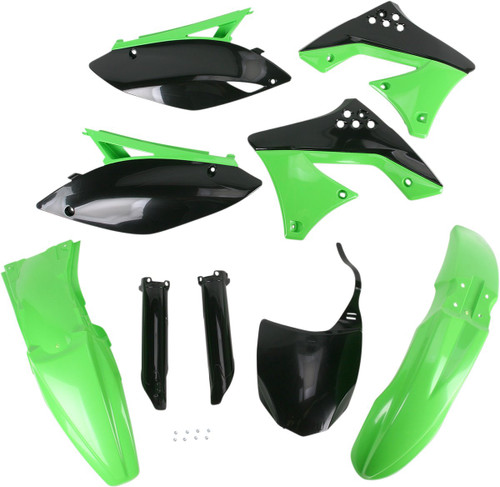 Acerbis Full Body Plastic Kit | Green/Black 10 | 2009-2012 KX250F (2198050145)