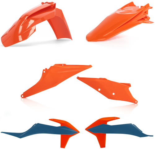 Acerbis Orange/Blue Complete Plastic Body Kit (2791567428)