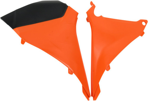 Acerbis Orange/Black Plastic Airbox Cover (2205460237)