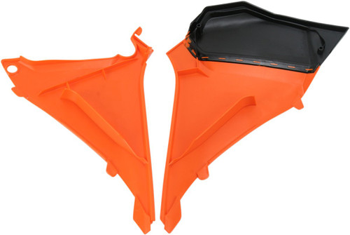 Acerbis Orange/Black Plastic Airbox Cover (2205460237)
