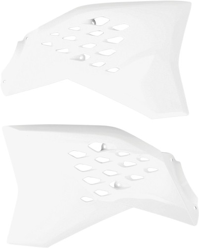 Acerbis White Plastic Radiator Shrouds/Scoops (2081990002)