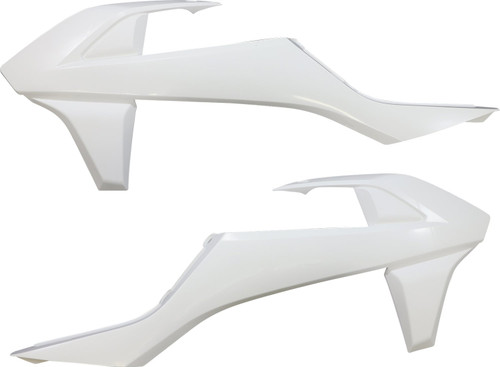 Acerbis White Plastic Radiator Shrouds/Scoops (2421080002)