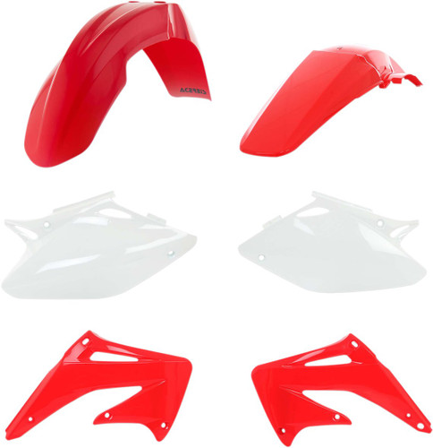 Acerbis White/Red Complete Plastic Body Kit (2040980245)