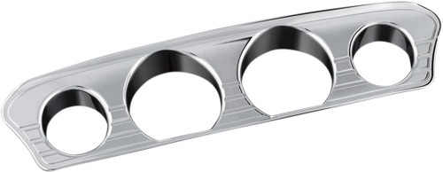 Kuryakyn Chrome Tri-Line Gauge Trim (7284)