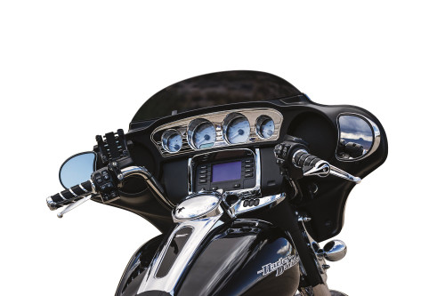 Kuryakyn Chrome Tri-Line Gauge Trim (7284)