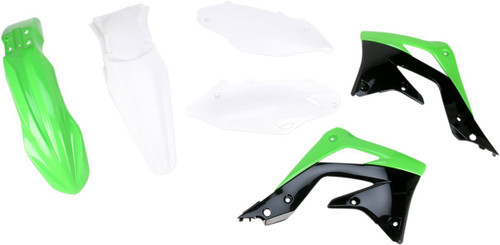 Acerbis White/Green Complete Plastic Body Kit (2314193914)