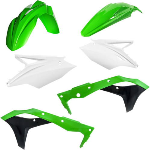 Acerbis Green/White Complete Plastic Body Kit (2685816812)