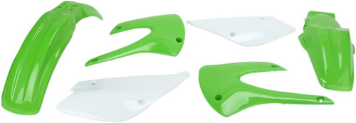 Acerbis White/Green Complete Plastic Body Kit (2041090206)