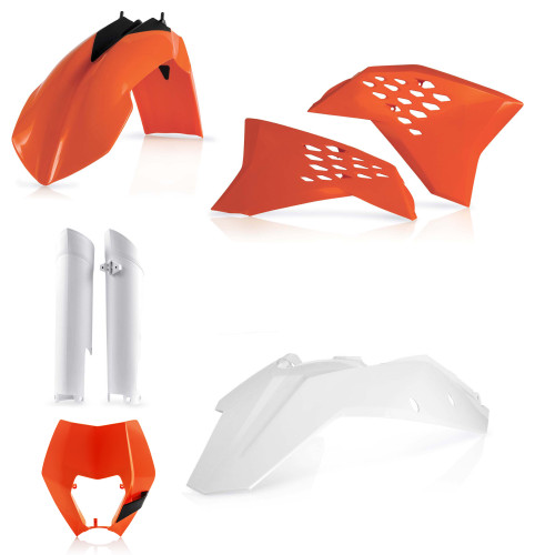 Acerbis Orange/White/Black Body Plastic Kit (2205290145)