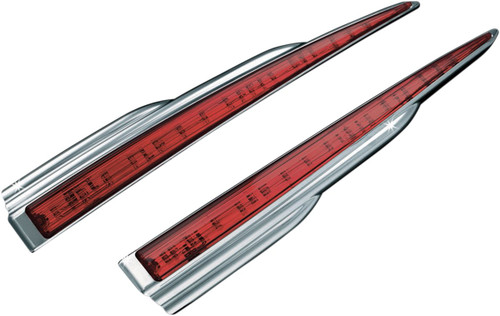 Kuryakyn Red/Chrome Trike Rear Light Bars (6976)