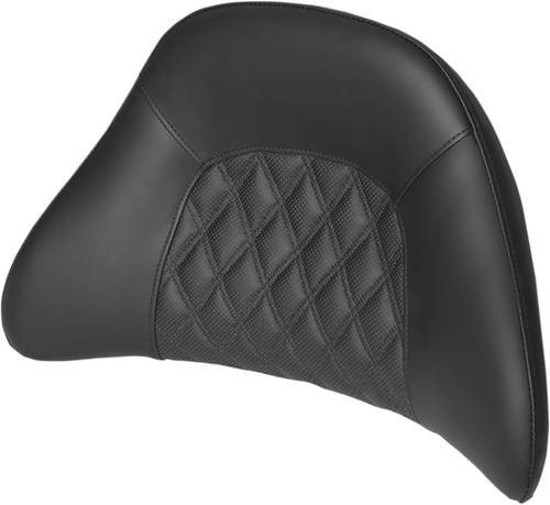 Saddlemen Tour-Pak Black Backrest Pad Cover w/Lattice Stitch (01-11884LS)