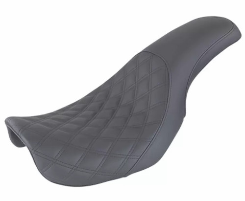 Saddlemen Profiler Front Lattice Stitch/Rear Smooth Black Seat (806-04-149)