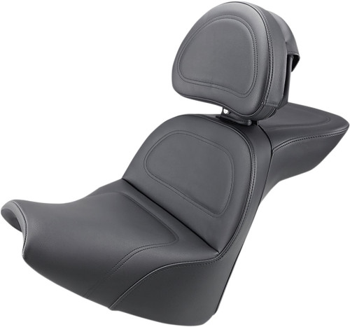 Saddlemen Explorer Ultimate Comfort Black Seat w/Driver Backrest (818-31-030)