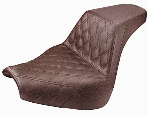 Saddlemen Step-Up Brown Lattice Stitch Seat '18-22 Harley FXBR (818-31-172BR)