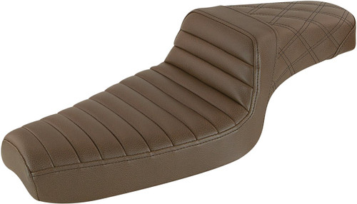 Saddlemen Step-Up Brown Tuck-n-Roll/Lattice Stitch Seat (879-03-176BR)