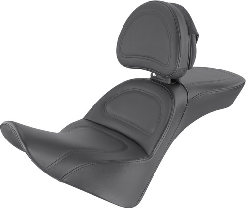 Saddlemen Explorer Ultimate Comfort Black Seat w/Driver Backrest (818-33-030)