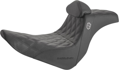 Saddlemen SDC Pro Gripper Lattice Stitch Seat w/Lumbar Pad (SC81829DB0)