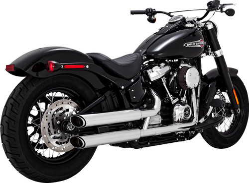 Vance & Hines Twin Slash 3" Chrome Slip-On Mufflers (16376)