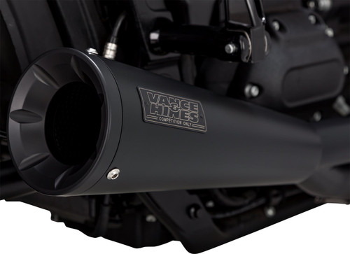 Vance & Hines Upsweep 2-into-1 Black Exhaust System (47323)