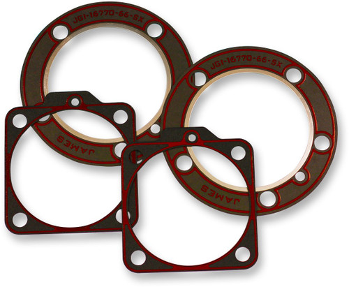 James .020" Front & Rear Cylinder Head Gasket w/Bead 2-Pack (16770-66-SXK)