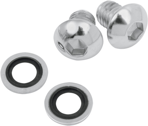 James Fork Drain Screw Kit | Chrome (JGI-45858-77-K)