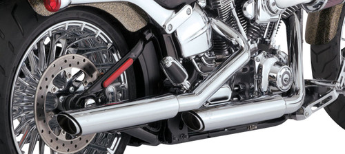 Vance & Hines Twin Slash 3" Chrome Slip-On Mufflers (16335)