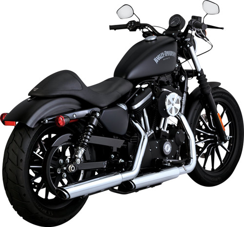 Vance & Hines Twin Slash 3" Chrome Slip-On Mufflers (16361)