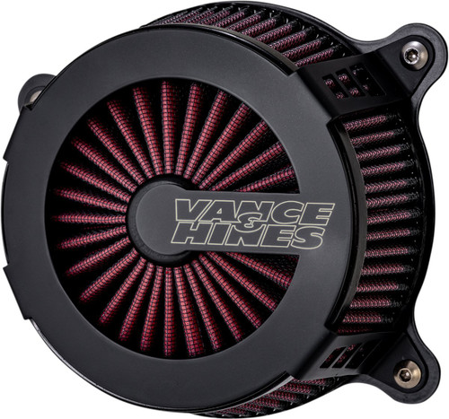 Vance & Hines VO2 Cage Fighter Air Cleaner | Black Ceramic (40367)