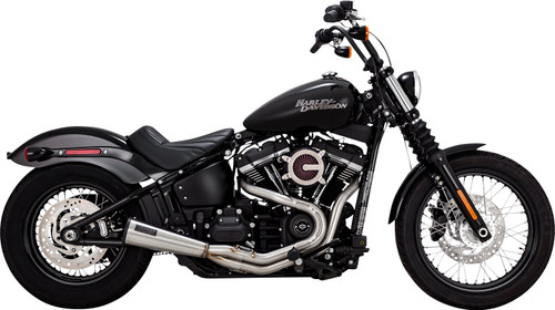Vance & Hines Upsweep Brushed Stainless 2-into-1 Exhaust System (27323)