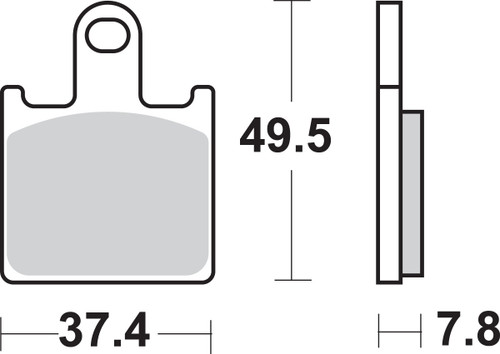 SBS HS - Sintered Brake Pads (838HS)
