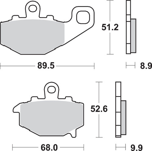SBS LS - Sintered Brake Pads (687LS)