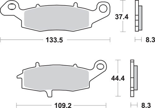 SBS HS - Sintered Brake Pads (704HS)