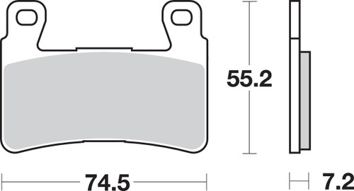 SBS HS - Sintered Brake Pads (734HS)