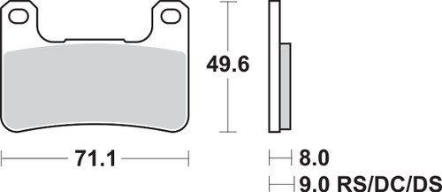 SBS HS - Sintered Brake Pads (806HS)
