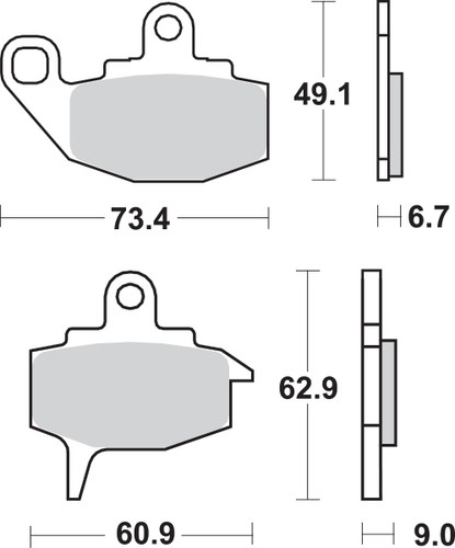 SBS HF - Ceramic Brake Pads (602HF)