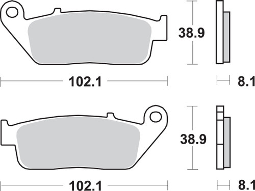 SBS HF - Ceramic Brake Pads (627HF)