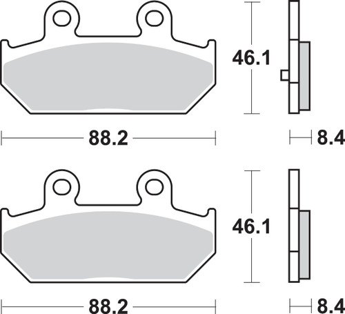 SBS MS - Sintered Brake Pads (182MS)