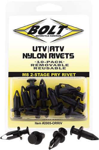 Bolt M8 Nylon Pry Rivets 10 Pack (2005-0RRIV)