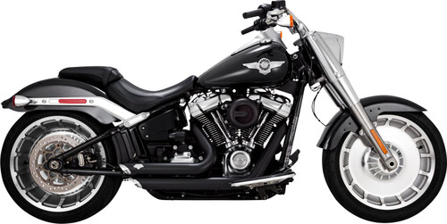 Vance & Hines Shortshots Staggered Matte Black Exhaust System (47335)