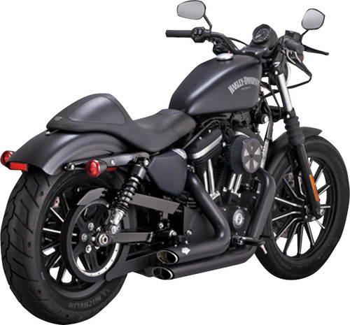Vance & Hines Shortshots Staggered Black Exhaust System (47329)