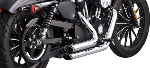 Vance & Hines Chrome Shortshots Staggered Exhaust System (17329)