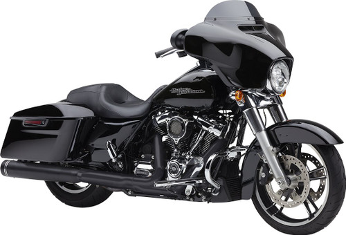 Cobra 4.5" Gen-2 Neighbor Haters Black Slip-On Mufflers for '17-22 FL (6291RB)
