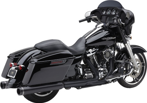 Cobra 4" Gen-2 Neighbor Haters Series Black Slip-On Mufflers '17-22 FL (6277RB)